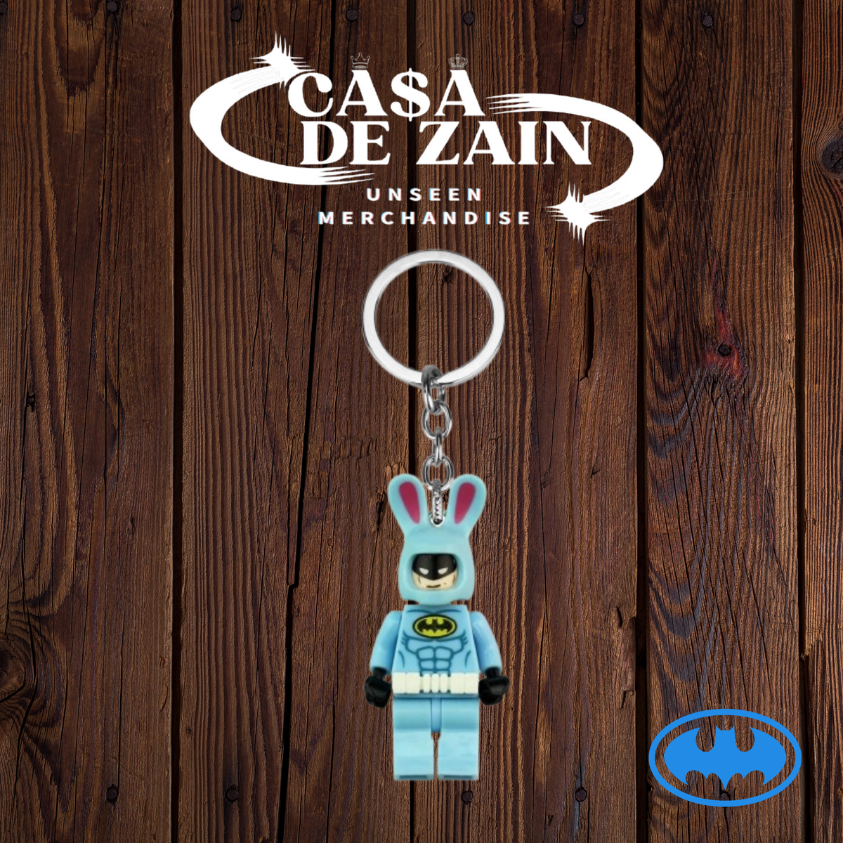 LEGO Blue Batman Keychain