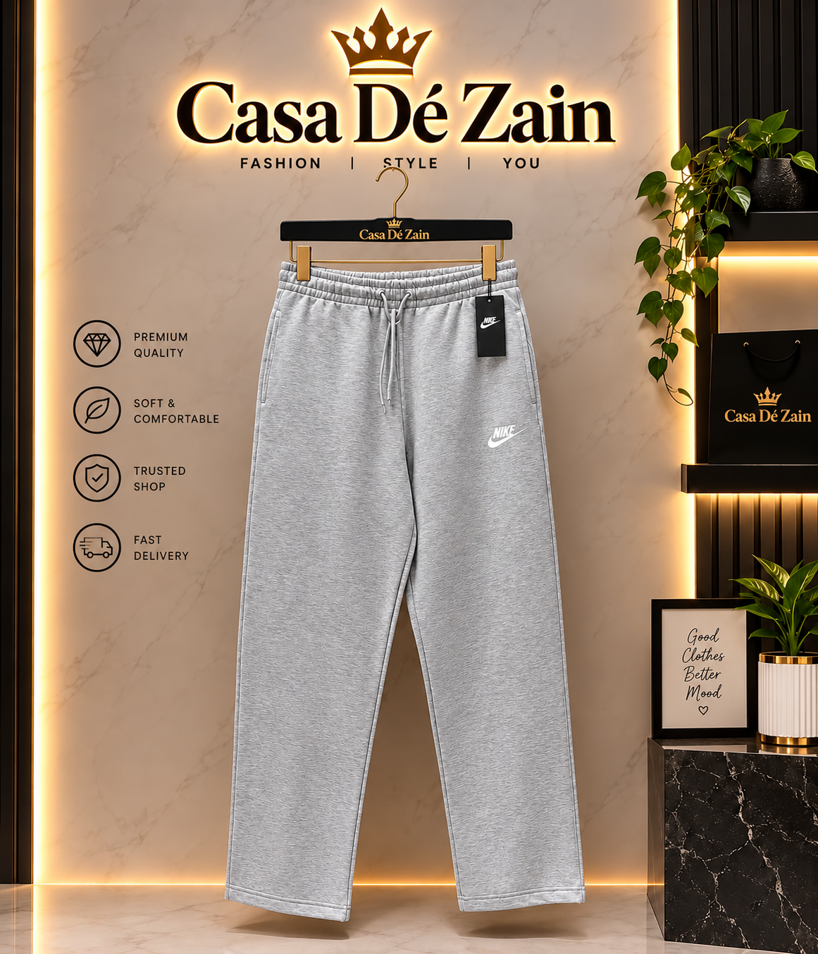 Grey Nike Baggy Sweatpants