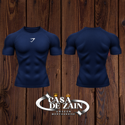 Gym Shark | Navy Blue Compression Shirt
