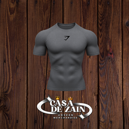 Gym Shark | Grey Compression Shirt