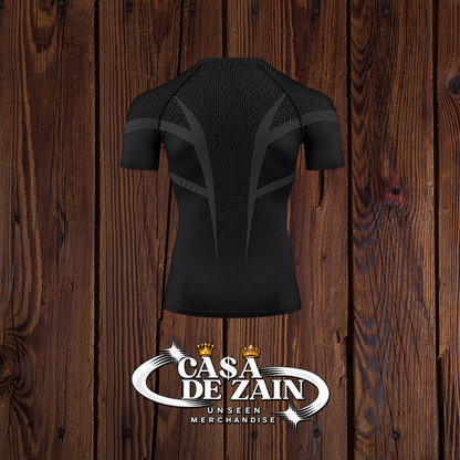 Gym Shark | Blue Net Compression Shirt