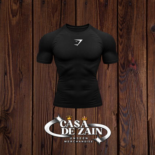 Gym Shark | Black Compression Shirt