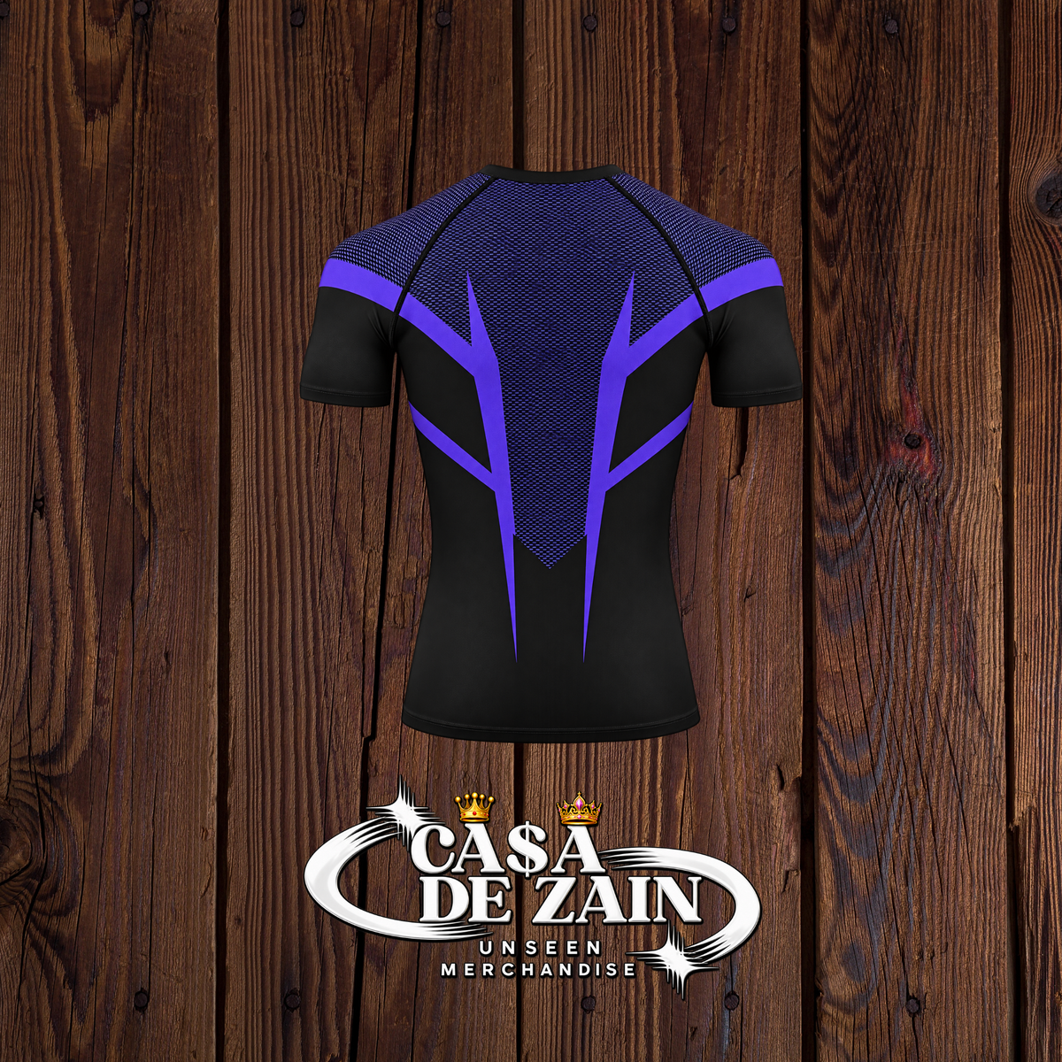 Gym Shark | Purple Net Compression Shirt