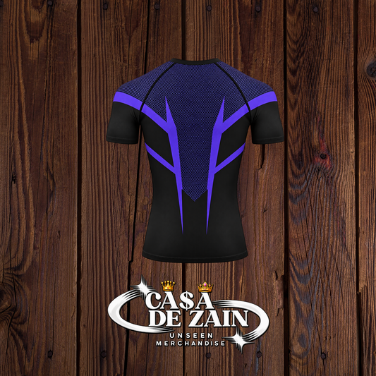 Gym Shark | Purple Net Compression Shirt